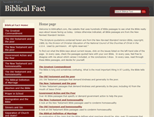 Tablet Screenshot of biblicalfact.com